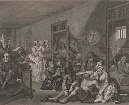 Hogarths "Bedlam", 1740