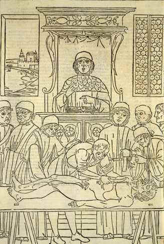 Dissektionscene (Ketham "Fasciculus medicinae", 1513)