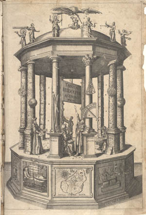 Titelkobberet til Tabulae Rudolphinae, 1627