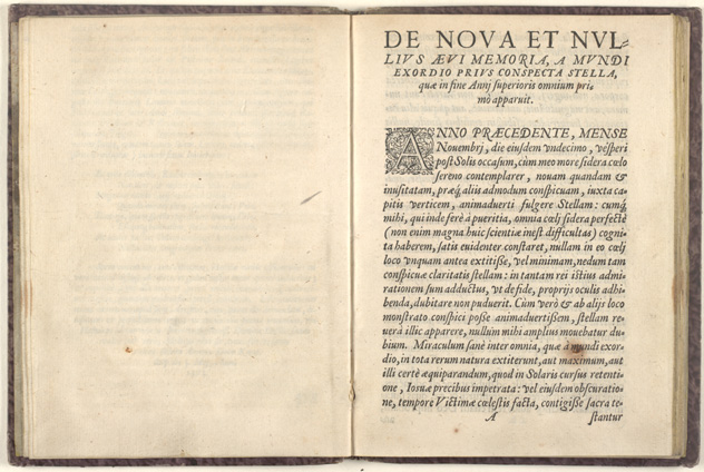 Tycho Brahe: De Nova Stella, 1573, A1