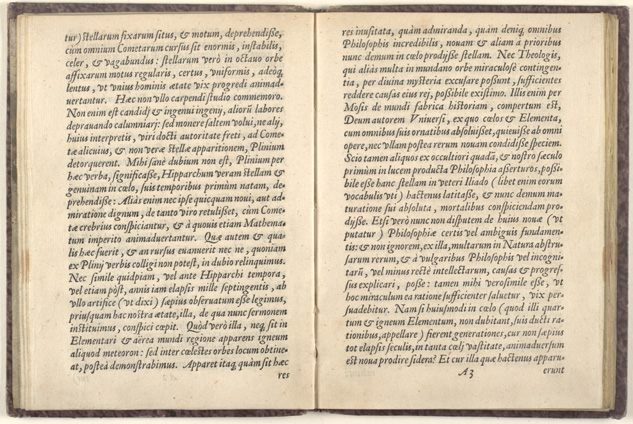 Tycho Brahe: De Nova Stella, 1573, A3