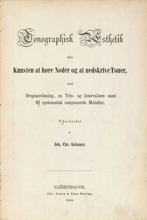 Tonografisk Æsthetik, titelblad