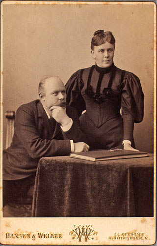 Johan Bartholdy og hans kone