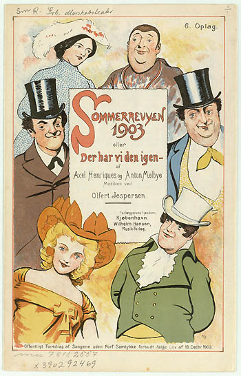 Forsiden af 'Sommerrevyen 1903' 