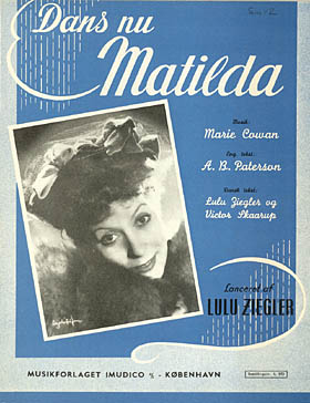 Forsiden af den danske version af 'Waltzing Mathilda'. Klik for større billede