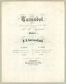 Titelblad til udgivelsen af arierne fra 'Turandot'. Klik for større billede