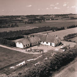 Kommunens hus, Løvel v. Viborg, Sylvest Jensen Luftfoto 1962